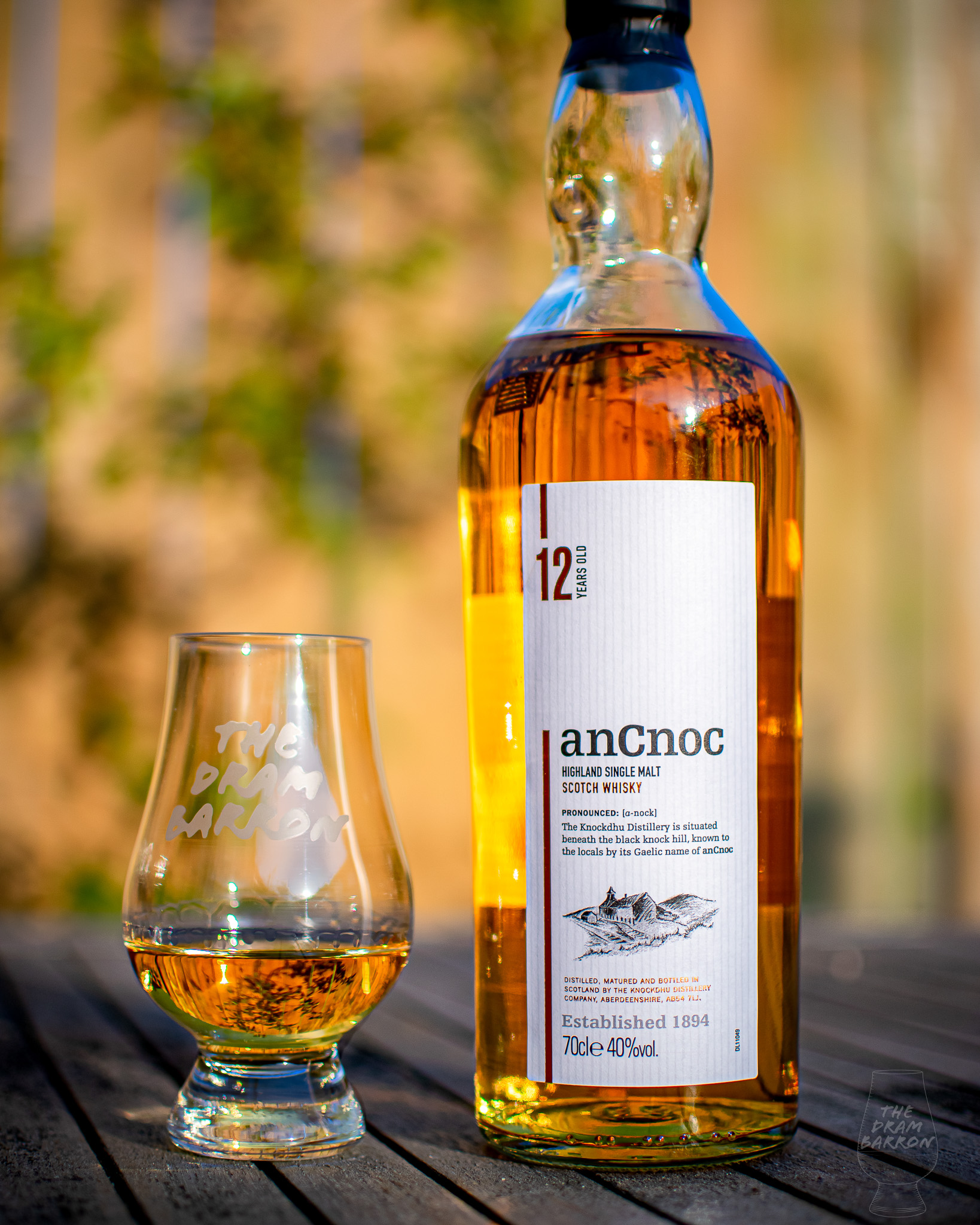 AnCnoc 12 Year Old Whisky 40% abv
