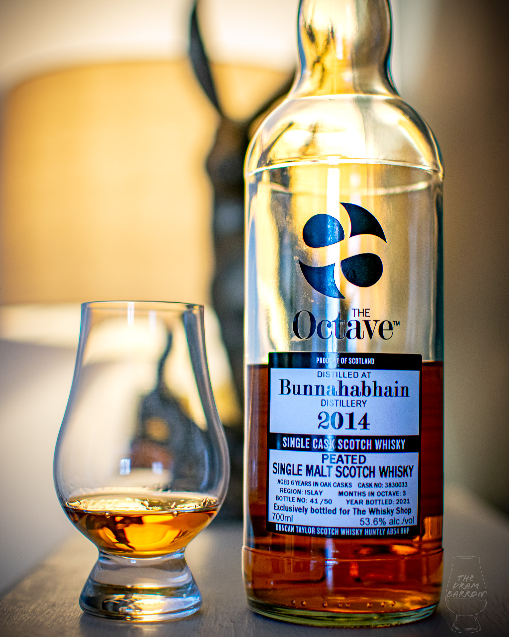 Bunnahabhain 2014 Peated Cask Strength – Duncan Taylor The Octave Whisky Shop Exclusive Whisky 53.6% abv