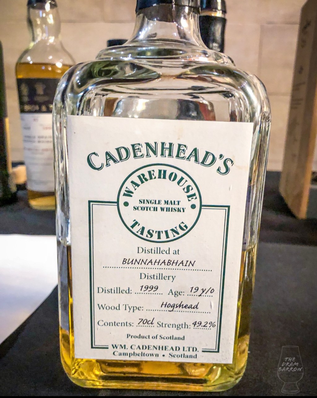 Bunnahabhain 19 Year Old – Cadenhead’s Warehouse Tasting Whisky 49.2%&nbsp;abv
