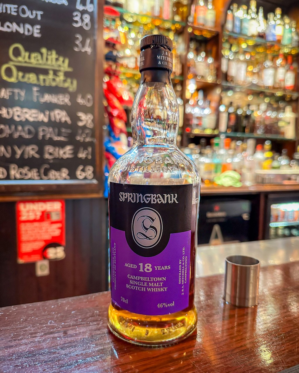 Picture of Springbank 18 Year Old in a bar