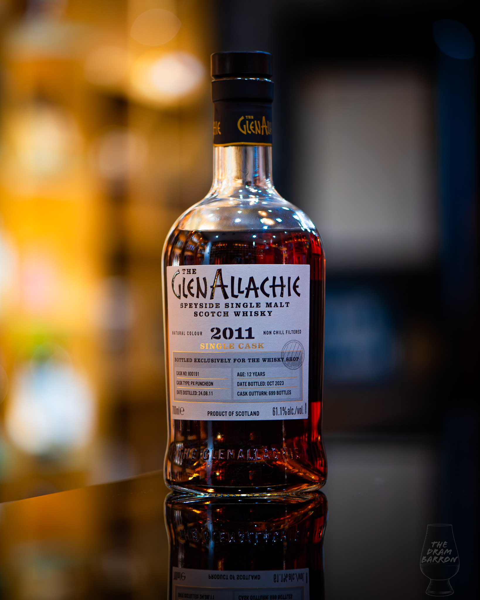 Glenallachie 12 Year Old 2011 Single Cask PX Puncheon Whisky Shop Exclusive 61.1% abv