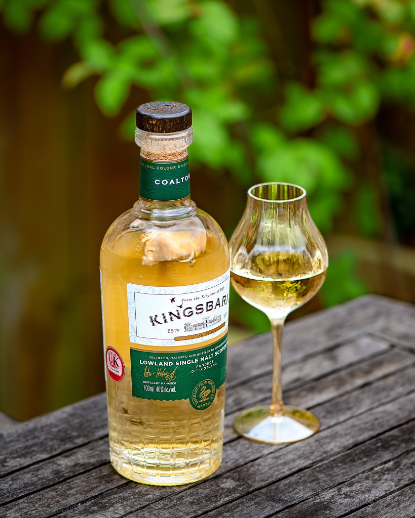 Picture of Kingsbarns Coaltown and glass on table