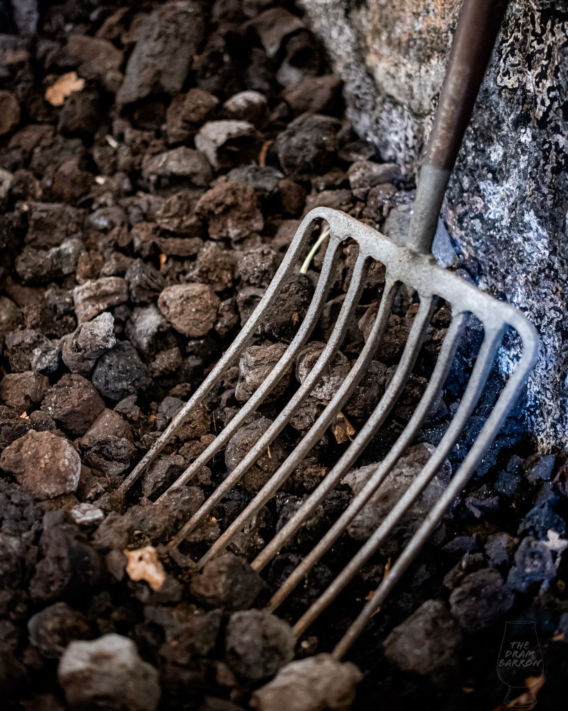 Picture of Old Peat used in the Week of Peat at The Balvenie with Fork