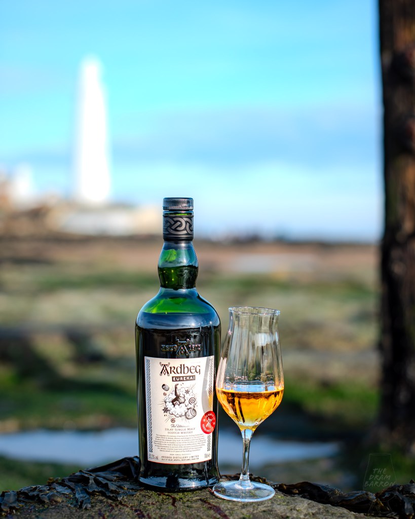 Picture of Ardbeg Eureka! Committee Release Islay Single Malt Whisky near lighthouse
