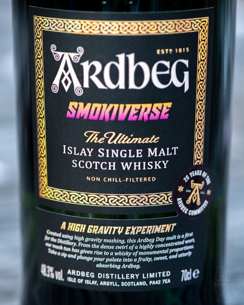Ardbeg Smokiverse The Ultimate Islay Single Malt Whisky label